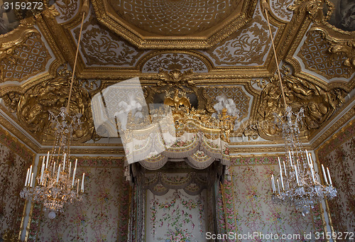 Image of interiors of chateau de versailles, france