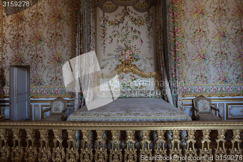 Image of interiors of chateau de versailles, france