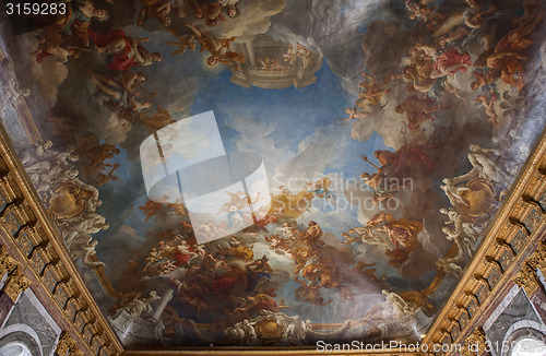 Image of interiors of chateau de versailles, france