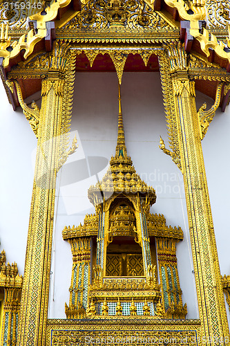 Image of  pavement    in   bangkok  thailand incision   temple 
