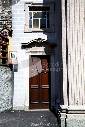 Image of  italy  lombardy     in  the besnate  old   step    wall  