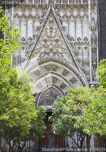 Image of Doorway of Seville cathedral, Spain