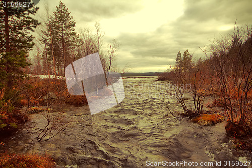 Image of Taiga flowing spring river