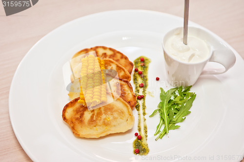 Image of corn pancakes