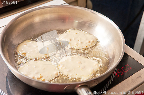 Image of Cooking corn pancakes