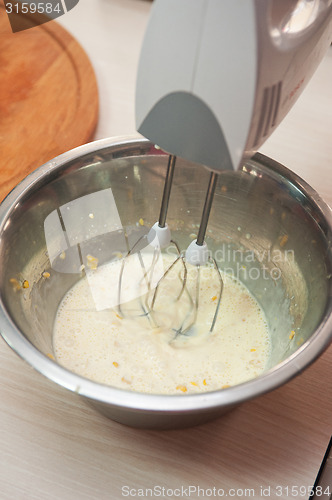 Image of Cooking corn pancakes