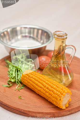 Image of Ingredients for corn pancakes