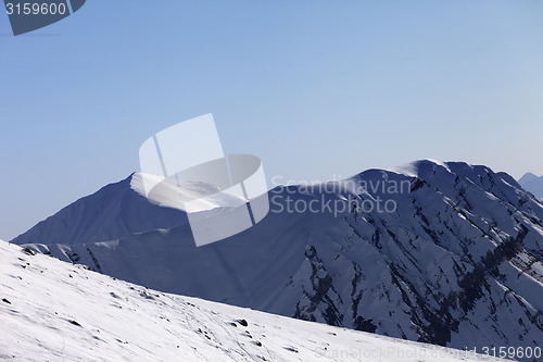 Image of Off-piste slope in early morning