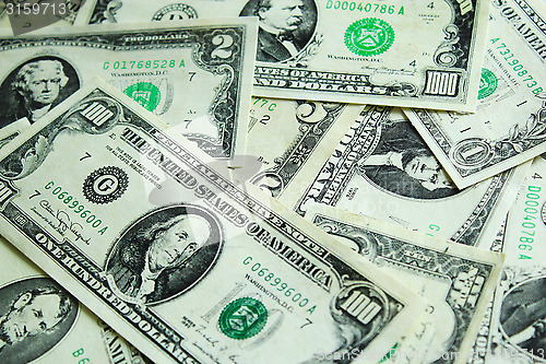 Image of background of dollar bank notes 