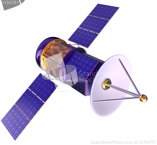 Image of 3D model of an artificial satellite of the Earth