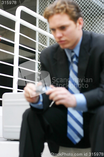 Image of Businessman thinking