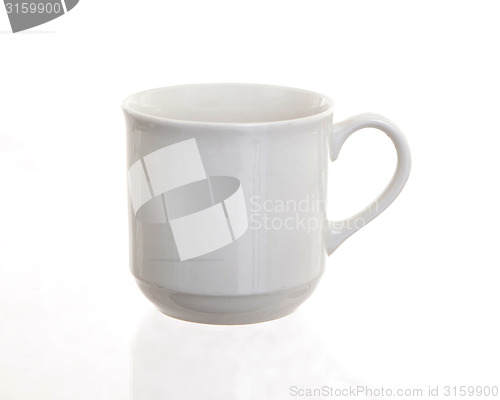 Image of White cup isolated