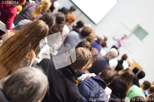 Image of Audience in the lecture hall.