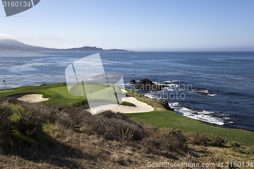 Image of Pebble beach golf course, California, usa