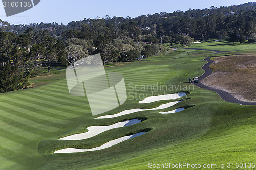 Image of Pebble beach golf course, California, usa