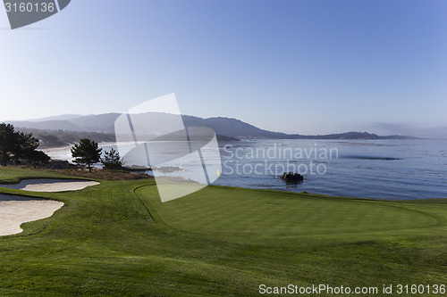 Image of nPebble beach golf course, California, usa