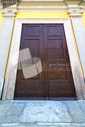 Image of  italy  lombardy     in    milano old     closed brick   