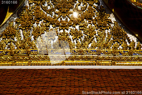 Image of bangkok in the temple  thailand abstract cross   colors religion