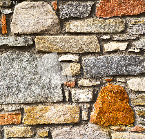 Image of brick  casorate sempione street lombardy italy   