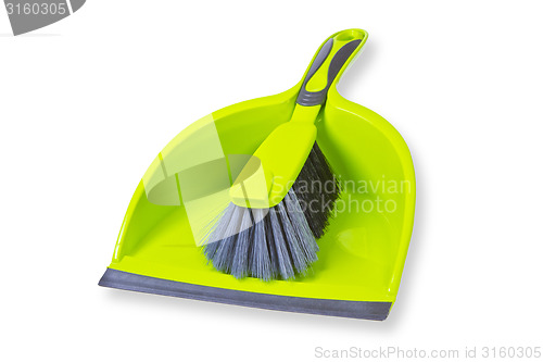 Image of Broom with dustpan