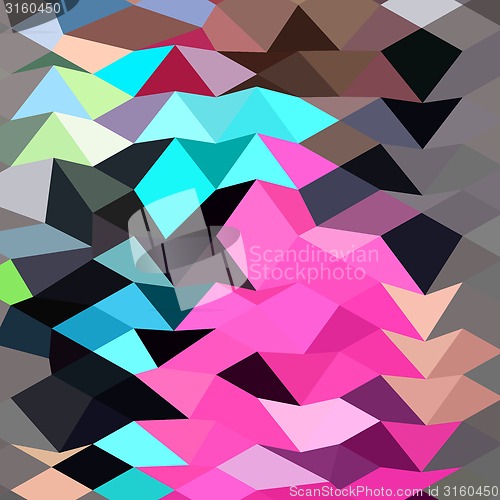 Image of Pink Crystal Abstract Low Polygon Background