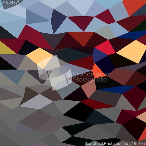 Image of River Flowing Abstract Low Polygon Background