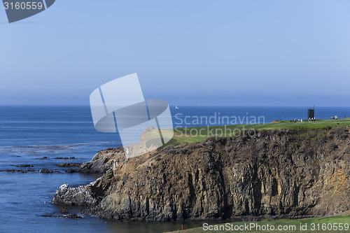 Image of Pebble beach golf course, California, usa