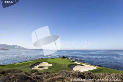 Image of Pebble beach golf course, California, usa