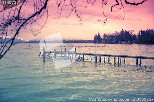 Image of jetty Starnberg lake