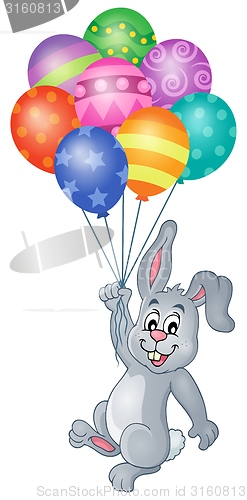 Image of Rabbit with balloons theme image 4