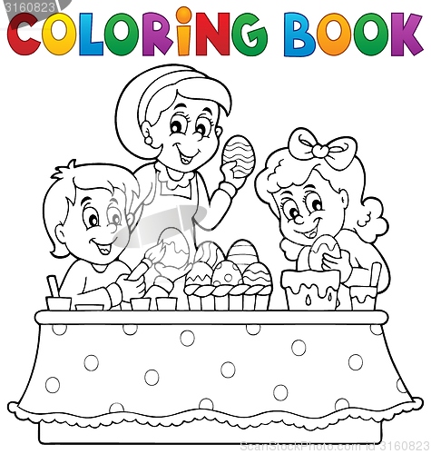 Image of Coloring book Easter topic image 1