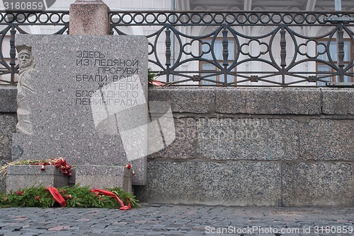 Image of Memorial slab.