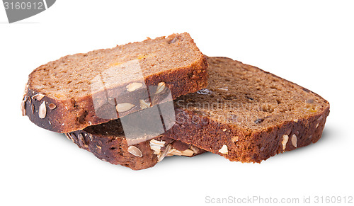 Image of Several pieces of unleavened bread with seeds