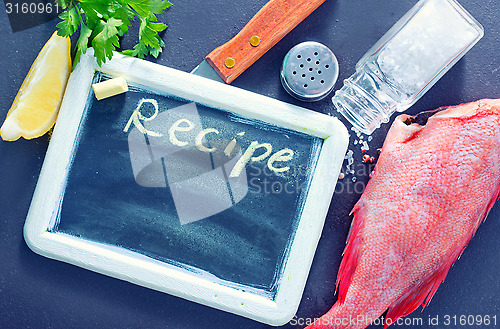 Image of black board for recipe