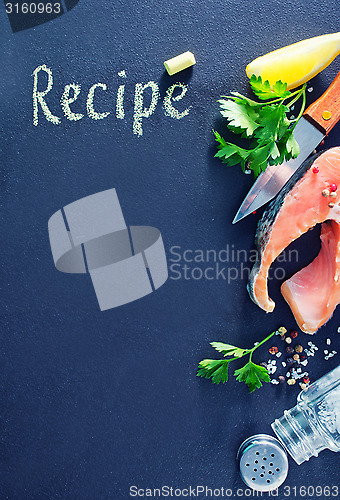 Image of black board for recipe