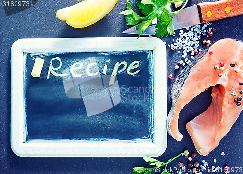 Image of black board for recipe