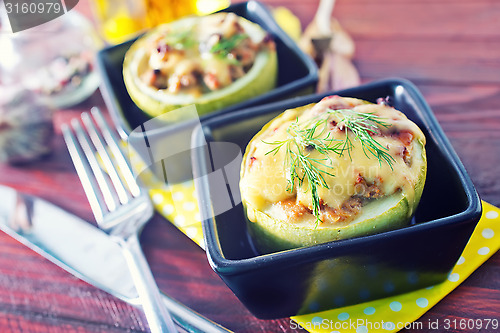 Image of baked marrow with cheese