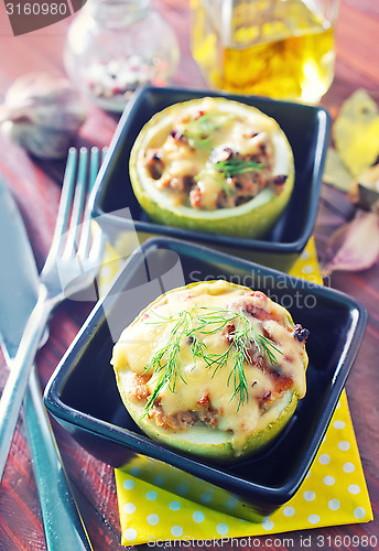 Image of baked marrow with cheese
