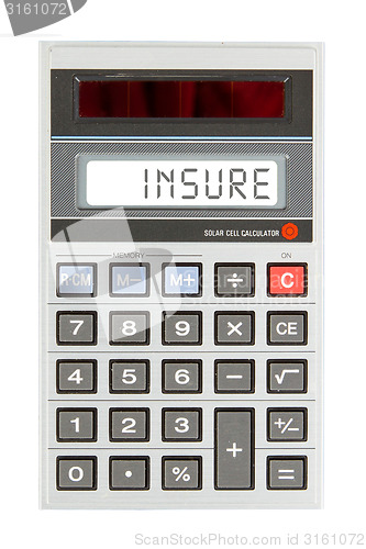Image of Old calculator - insurance