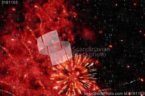 Image of abstract canvas plasma, firework background