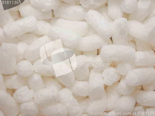 Image of White polystyrene beads background