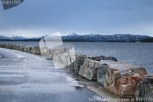 Image of Stone Path by the Sea