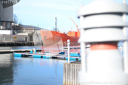 Image of Ship in Dock