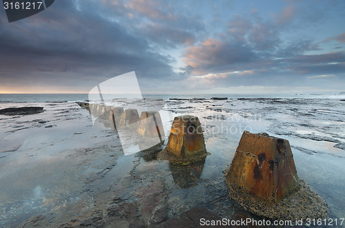 Image of Early morning light at Coledale rock shelf