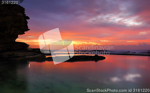 Image of North Curl Curl dawn long exposure