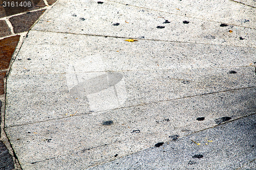 Image of   arsizio  street l  pavement of a curch and marble