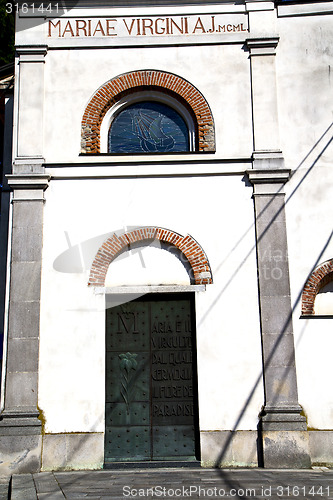 Image of  italy  lombardy     in  the caiello old   church    wall