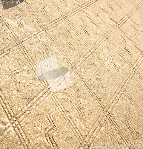 Image of brick in  varese abstract   pavement of a curch and marble