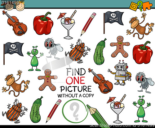 Image of find single picture game cartoon