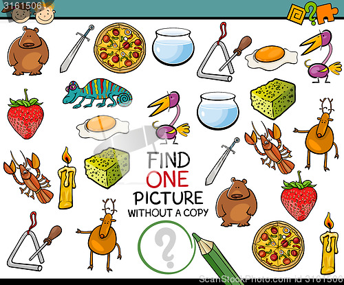 Image of find single picture game cartoon